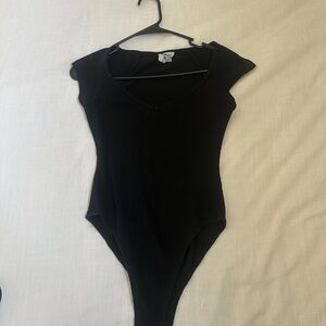 Princess Polly black body suit waffle fabric